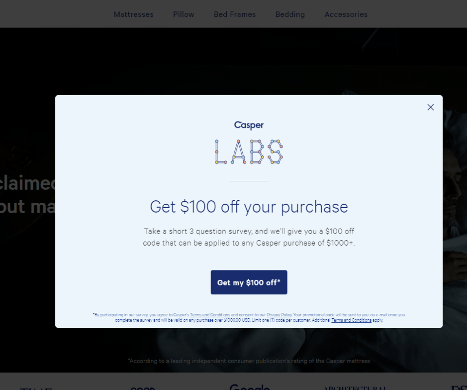 Casper Labs Popup