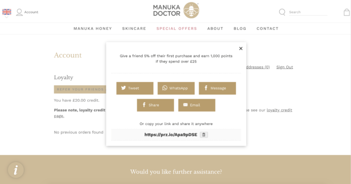 Manuka Honey Referrals 1